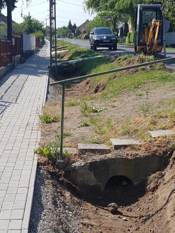 Csapadékelvezetés 50%-os készültségi szint