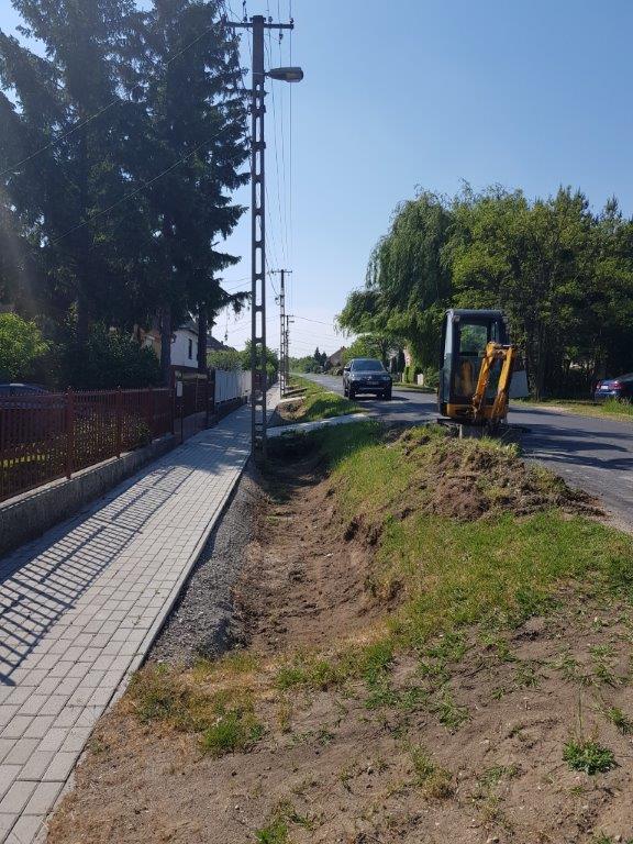 Csapadékelvezetés 50%-os készültségi szint