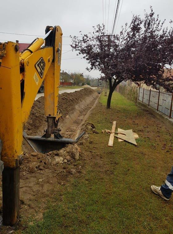 Csapadékelvezetés 50%-os készültségi szint