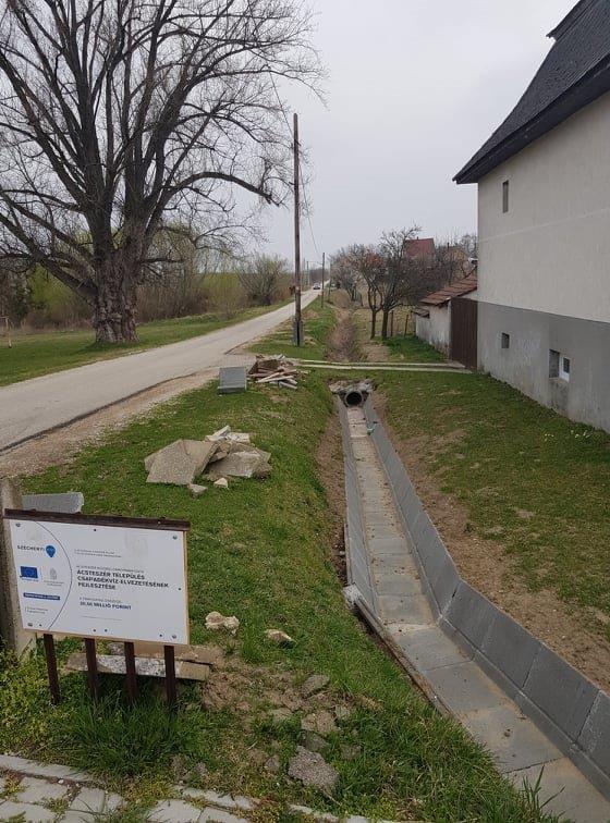 Csapadékelvezetés 50%-os készültségi szint