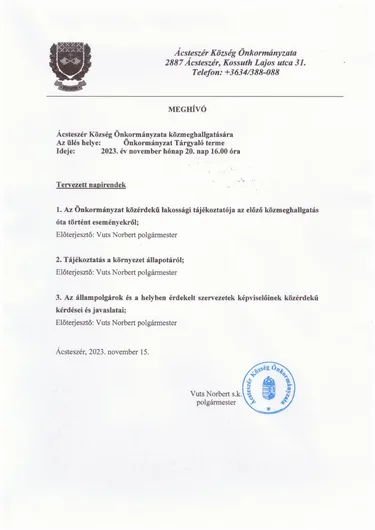 Meghívó