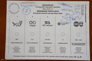Szavazólap minták