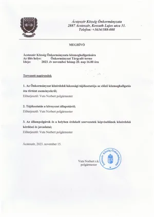 Meghívó
